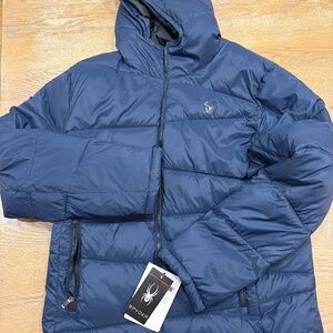 Mens Spyder navy winter coat